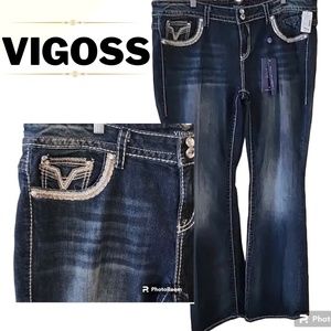 NWT Chelsea VIGOSS Slim Fit Boot Cut Jeans ~ SIZE 22